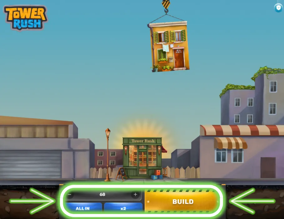 Einsatz festlegen, mit Build starten